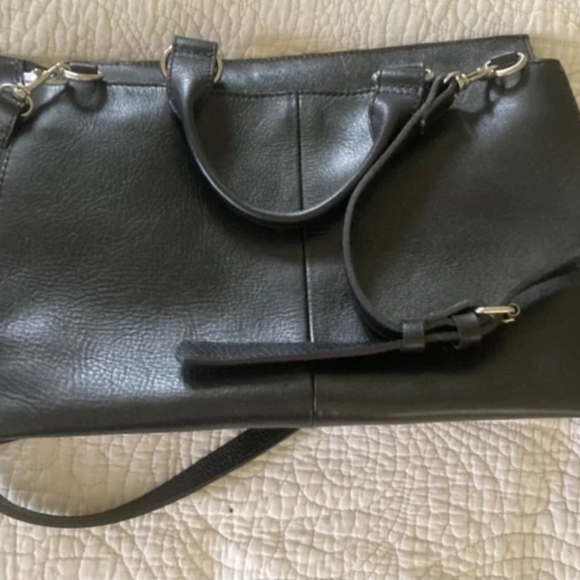 Black & White Zebra Print PATRICIA NASH SATCHEL W/STRAP - Picture 2 of 5